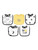 Little Star Cotton Drool Baby Bib, 5pk Unisex