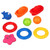 Spark. Create. Imagine. Bath Activity Toy Set, Narwhal Theme, 10 Pieces
