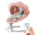 Baby Swing For Infants With 5 Natural Sway Speeds,bluetooth Music Baby Bouncer With Remote Control&5-point Harness, Lightweight Baby Rocker For 5-20 Lb,0-10 Months（pink）