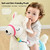 Baby Rocking Horse - White Alpaca Baby Plush Rocker Toys, Plush Wooden Riding Horse For 1-3 Years Boy&girl, Toddler Outdoor&indooor Toy Rocker, Plush Animal Rocker, Infant Gift Alpaca