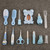 Baby Grooming Kit Set Infant Baby Grooming Tools Newborn Manicure Set Baby Healthcare Nail Clippers Hairbrush Tool Set(13pcs) (blue)