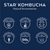 Star Kombucha Pomegranate Purity, Probiotic, 100% Natural Ingredients, 11.2 Oz (pack Of 6)