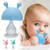 Mightlink Candy Color Mushroom Silicone Baby Teething Toy For 0-6month Infants, Baby Chew Toys For Sucking Needs, Hand Pacifier For Breast Feeding Babies, Car Seat Toy