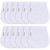 Benoxine 12-pack Baby Burp Cloths & Bibs 2-in-1 Cotton For Boys And Girls