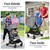 Gymax 2-in-1 Convertible Baby Stroller Pushchair Aluminum W/ Adjustable Canopy Grey