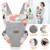 Baby Carrier, 4-in-1 Infant Carrier Ergonomic Adjustable Holder Portable Convertible Front And Back Backpack Carry For Infants Toddlers Babies Girl And Boy