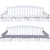 Biloban Standard Quilted Crib Rail Cover Protector Safe Teething Guard Wrap , 3 - Piece, Gray & White