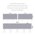Biloban Standard Quilted Crib Rail Cover Protector Safe Teething Guard Wrap , 3 - Piece, Gray & White