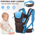 Pengxiang Adjustable Lightweight 4 Positions Carrier 3d Backpack Pouch Bag Wrap Soft Structured Ergonomic Sling Front Back Newborn Baby Infant Great Hiking