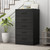 Fufu&gaga 5 Drawer Dresser, Tall Side Cabinet Vertical Chest Of Drawers For Living Room Bedroom, Black