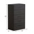 Fufu&gaga 5 Drawer Dresser, Tall Side Cabinet Vertical Chest Of Drawers For Living Room Bedroom, Black