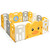 Topbuy 14-panel Foldable Baby Playpen Kids Safety Yard Activity Center With Safety Lock