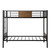 Twin Over Twin Size Bunk Bed, Metal Steel Bunk Bed Frame With Ladder And Safety Guard Rail, Bed Frame With Under Bed Storage Easy Assembly, No Box Spring Needed Suitable For Adults Boys Girls