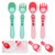 Hemoton 2 Sets Of Creative Spoon Fork Bendable Spoon Fork Temperature Sensing Spoon