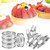 Duretiony 4pcs Double Rolled Tartrings Stainless Steel English Muffin Rings Professional Crumpet Rings