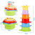 Pengxiang 6pcs Baby Stacking, Nesting And Sorting Cups, Counting Toys, Indoor, Outdoor, Bath, Beach, Educational Development Gift For 12, 18 Month, 1, 2, 3 Year Old Infant, Toddler, Boy, Girl, Kids