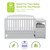 Delta Children Royal 4-in-1 Baby Crib & Changer, White