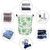 Auchen Large Collapsible Laundry Hamper With Handles,round Storage Baskets,waterproof Dirty Clothes Laundry Basket,foldable Bin Storage Basket Organizer For Baby Toy Collection(round - Green Leaf)