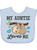 Inktastic My Auntie Loves Me With Sloth And Hearts Gift Baby Boy Or Baby Girl Bib