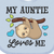 Inktastic My Auntie Loves Me With Sloth And Hearts Gift Baby Boy Or Baby Girl Bib