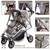 Wilsltar Rainproof Stroller Cover Universal Waterproof Transparent Stroller Cover For Wind Snow Dust Ventilation Clear