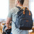 Monbebe Bolt Diaper Bag Backpack With Bassinet Changing Station, Urban Boho