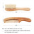 Pengxiang 2 Pack Wooden Baby Hair Brush And Comb Set For Newborns And Toddlers | Natural Soft Bristles For Cradle Cap | Wood Bristles Baby Brush For Massage | Perfect For Baby