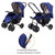 Two Way Foldable Baby Kids Travel Stroller Newborn Infant Pushchair Buggy Blue