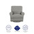 Baby Relax Tiana Swivel Glider Recliner Chair, Nursery Furniture, Gray