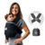 Baby K’tan Active Oasis Baby Wrap Carrier, Infant And Child Sling - Simple Pre-wrapped Holder For Babywearing - No Tying Or Rings, Black&grey, M (w Dress 10-14 / M Jacket 39-42)