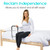 Vive Adjustable Compact Bed Rail, Fits Any Bed