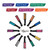 Maydear Temporary Hair Chalk Combs, Washable & Non-toxic Hair Color Set 12-pack