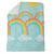 Twin 5-piece Comforter Set, Kidz Mix Rainbow Clouds Super Soft Bed In A Bag With Reversible Comforter And Sheet Set