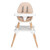 Overpatio 5-in-1 Baby High Chair Infant Booster Seats Table & Chair Set Beige
