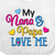 Inktastic My Nana And Papa Love Me With Hearts Gift Baby Boy Or Baby Girl Bib
