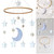 Crib Mobile With Felt Star Moon Wind Chime Baby Bed Decoration