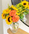 From You Flowers - Brilliant Sunflower & Rose Bouquet With Free Vase (fresh Flowers)