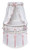 Badger Basket White Elegance Round Baby Bassinet, White Waffle/pink Bedding