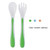 Dicasser Baby Cutlery Set Infant Cutlery Fork Spoon