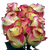 75 X Long Stems Of Deep Yellow With Red Hot Merengue Roses- Beautiful Fresh Cut Flowers- Express Delivery