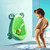 Shaped Boys Potty Training Urinal With Whirling Target (green)