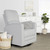 Evolur Habana Swivel Glider Chair In Gray