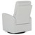 Evolur Habana Swivel Glider Chair In Gray