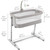 Cuddor Baby Bedside Bassinet For Infant, Newborn Girls & Boys, Light Gray