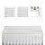 Dream On Me Ashton Full Panel Convertible 5 In 1 Crib, White