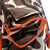 Cute Giraffe Pattern Multi-function Large Capacity Baby Diaper Changing Pad Travel Mummy Bag Tote Handbag (orange)