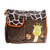 Cute Giraffe Pattern Multi-function Large Capacity Baby Diaper Changing Pad Travel Mummy Bag Tote Handbag (orange)