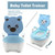 Htt Motor Bear Blue Kids Baby Potty Training Seat Toddler Portable Lovely Toilet Seat Stool Chair [p/n: Et-baby003-blue]