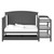 Storkcraft Steveston 5-in-1 Convertible Baby Crib & Changer, Gray