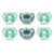 Nuk Comfy Pacifiers, 0-6 Months, 6 Pack